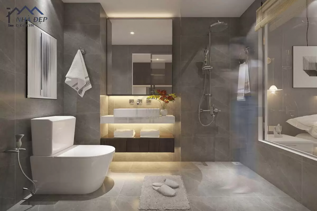 Thiết kế nội thất cho phòng tắm chung cư
